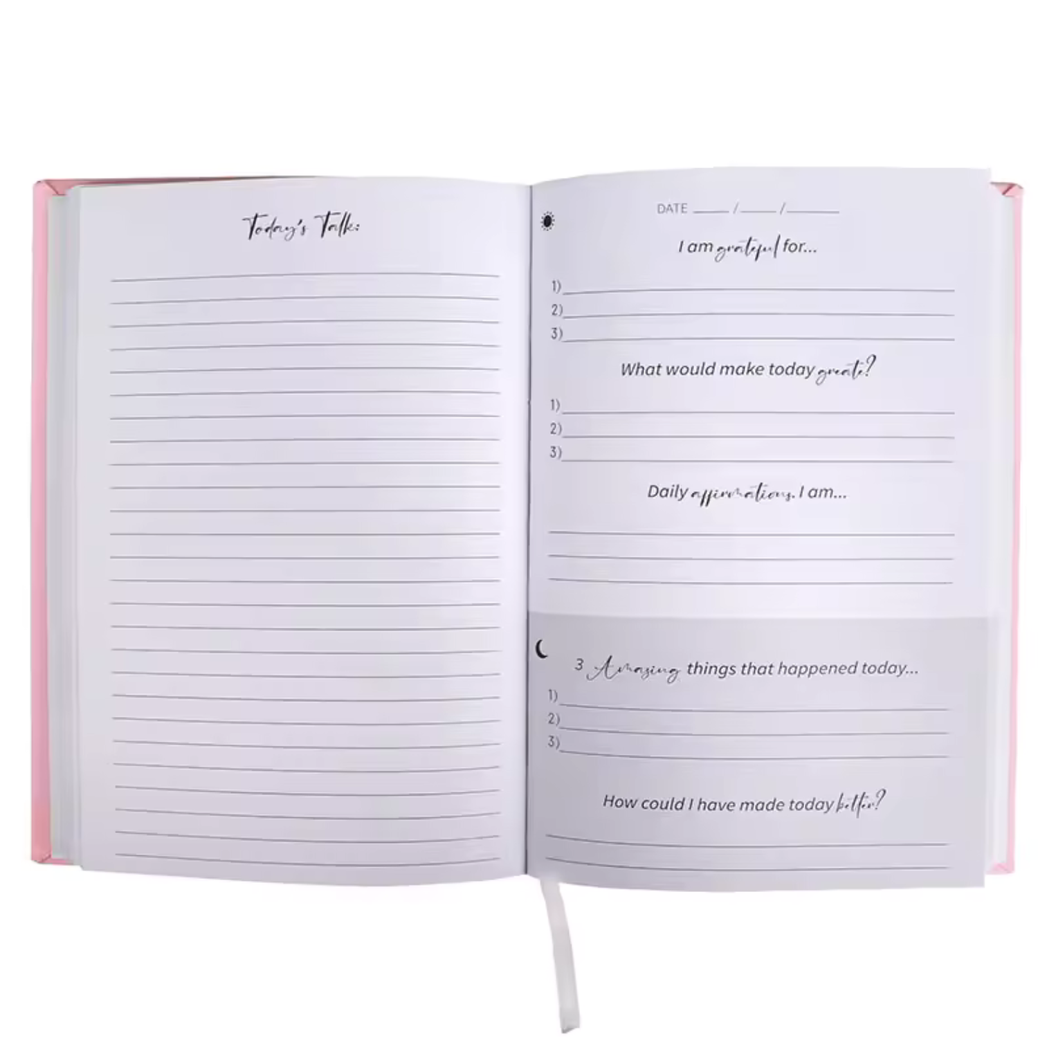 "Self Care Journal" Undated Linen Hardcover Planner
